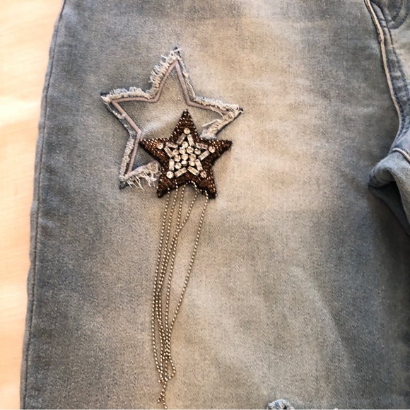 Set of two Diane Gilman embellished jeans 8 - Picture 5 of 10